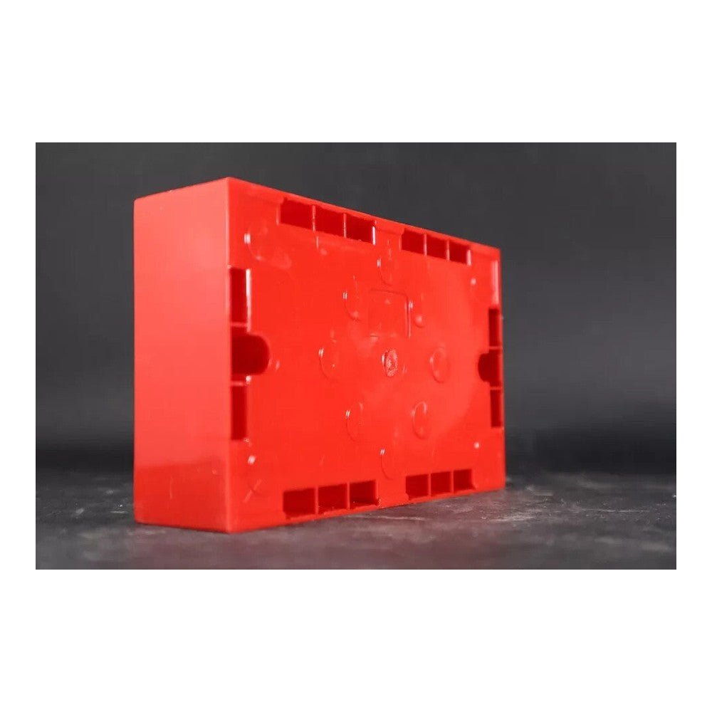 Surface Plastic Backbox Red Clipsal ET238 2G 25MM  Pack Of 5