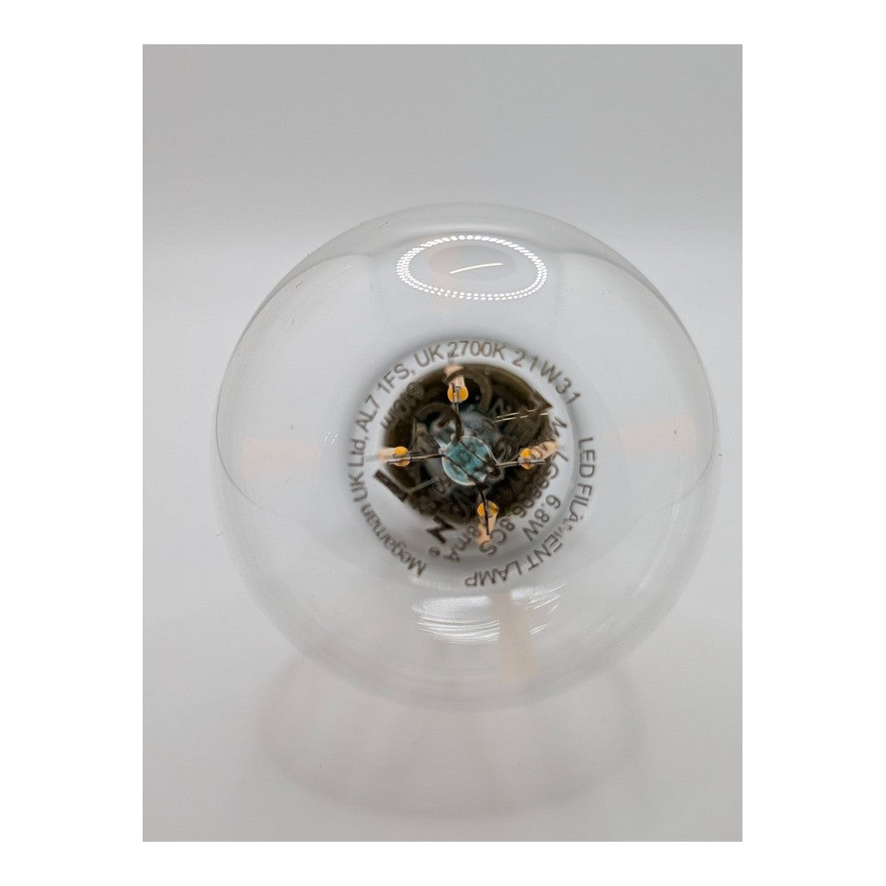 LES B22 Megaman 707171 LED Clear Filament GLS Warm White 6.8W 2700k