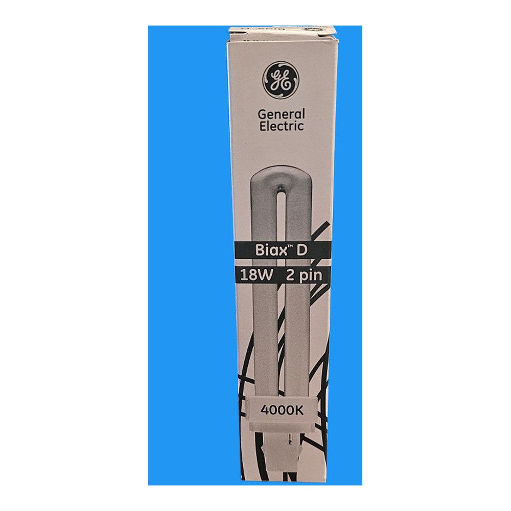 G24d-2 18w Biax D 2 Pin General Electric Compact Fluorescent Bulb Lamp 4000k
