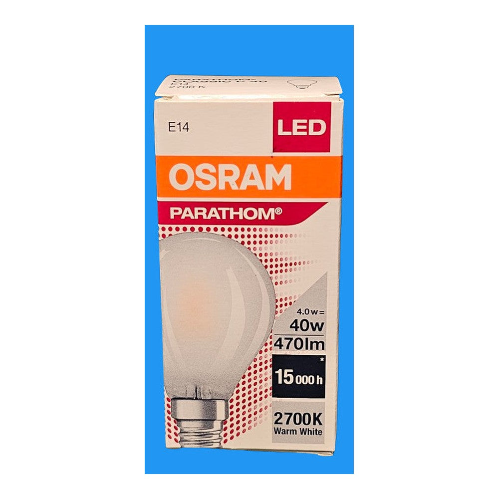 E14 4W = 40W Osram LED Parathom Classic P 40 2700K Warm White 470lm