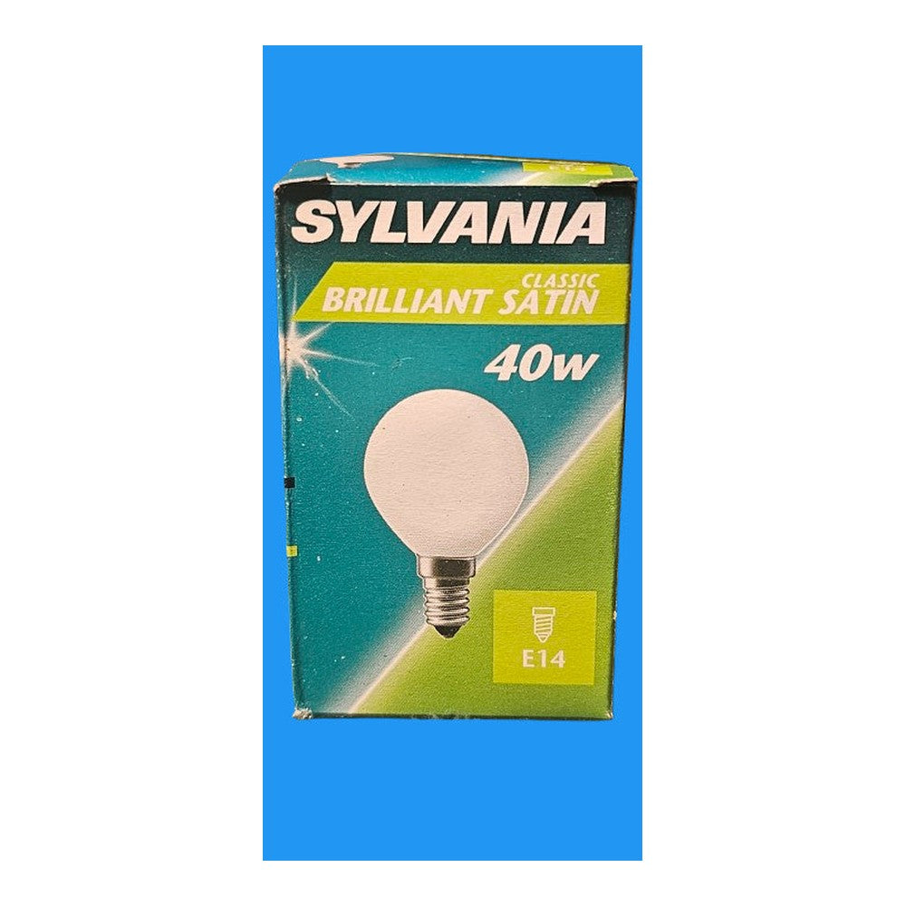 E14 40W ( Pack of 2 ) Sylvania Brilliant Satin Classic Bulb Lamp 410lm
