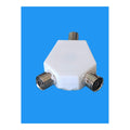 2 WAY TV AERIAL ADAPTER COAX / COAXIAL SPLITTER / Y ADAPTOR ARIEL DUAL CONVERTER