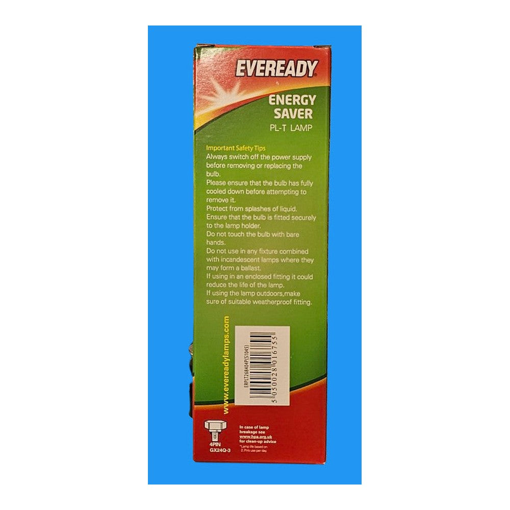 Eveready PLT 26w Lamp Bulb 4 Pin 1749lm Cool White