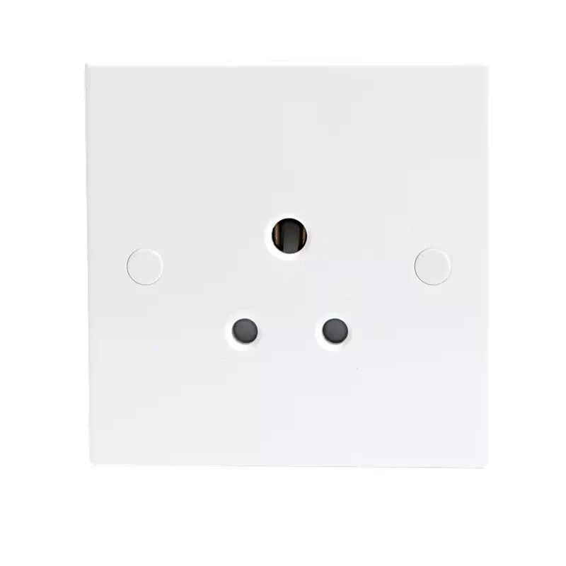 Knightsbridge ST5U - 5A Round Pin White Un-Switched Wall Socket