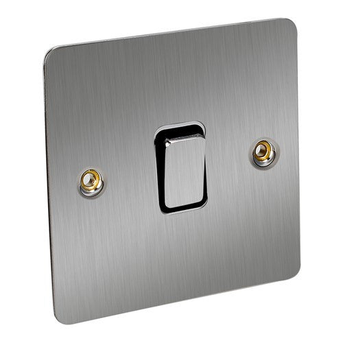 CED Satin Chrome Switches & Sockets - Axiom Electrical Fuse USB Cooker Flatplate