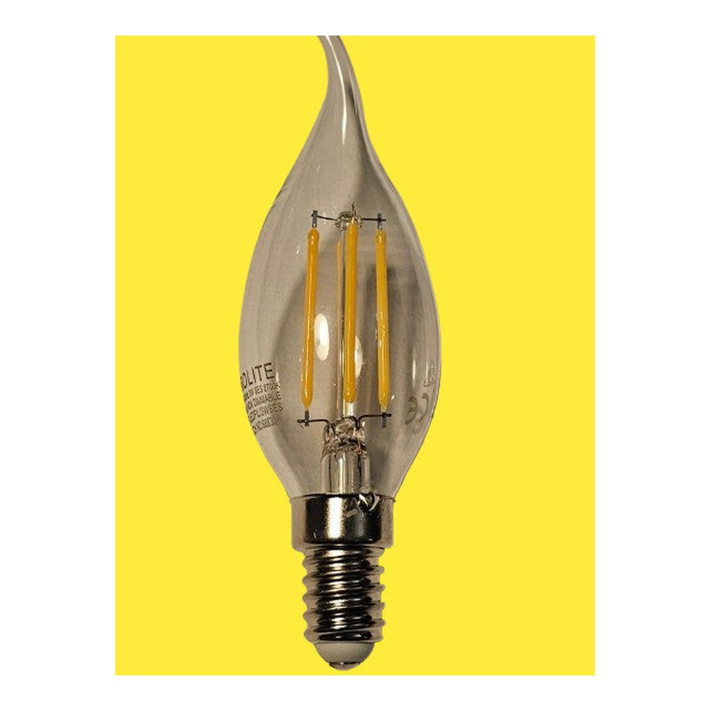 3w SES Candle Bulb Lamp Prolite Non-Dimmable 2700k Warm White 320Lm (Pack of 7)