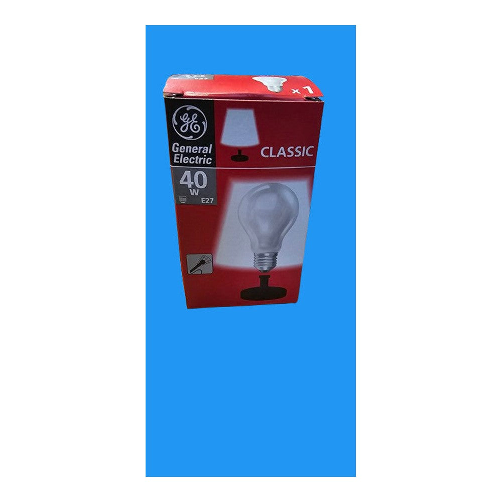 E27 40W x 4 General Electric Classic Bulb Lamp 220/250v 250lm 1500h Frosted