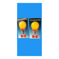 BC-B22d 60W ( Pack of 2 ) Amber Crompton Bulb For Outdoor Festoon Use Only