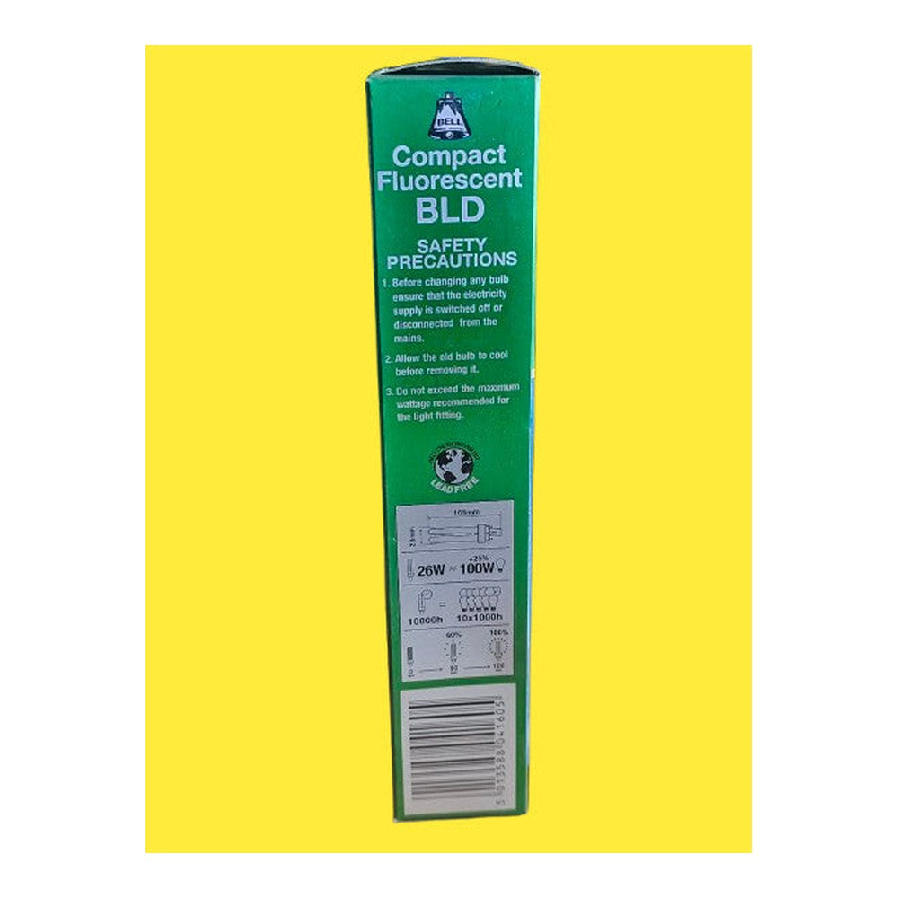 BELL G24d-3 26w = 100w 4 Pin BLB Compact Fluorescent 840 Cool White 1716Lm Bulb