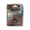 Causeway 13A  Switched With Neon Fused Connection Unit Satin Chrome Black Insert
