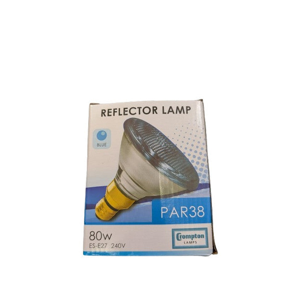 ES-E27 80W BLUE Crompton Reflector Lamp 240v PAR38