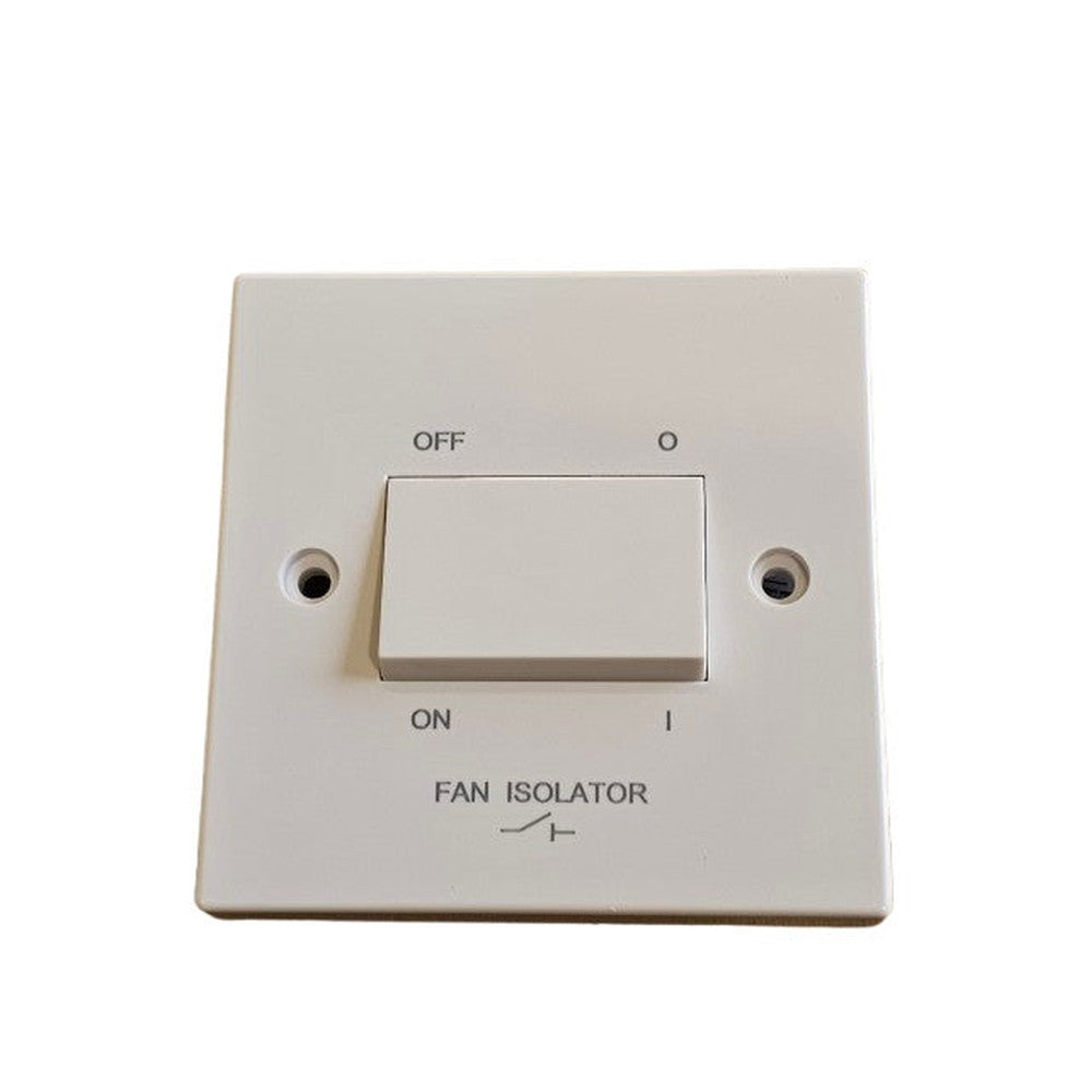 10A FAN ISOSLATOR SWITCH SN1100 Square Edge Knightsbridge (Pack of 2)
