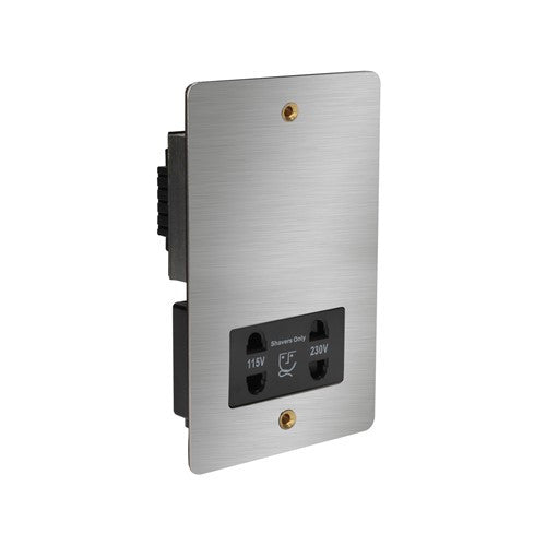 CED Satin Chrome Switches & Sockets - Axiom Electrical Fuse USB Cooker Flatplate