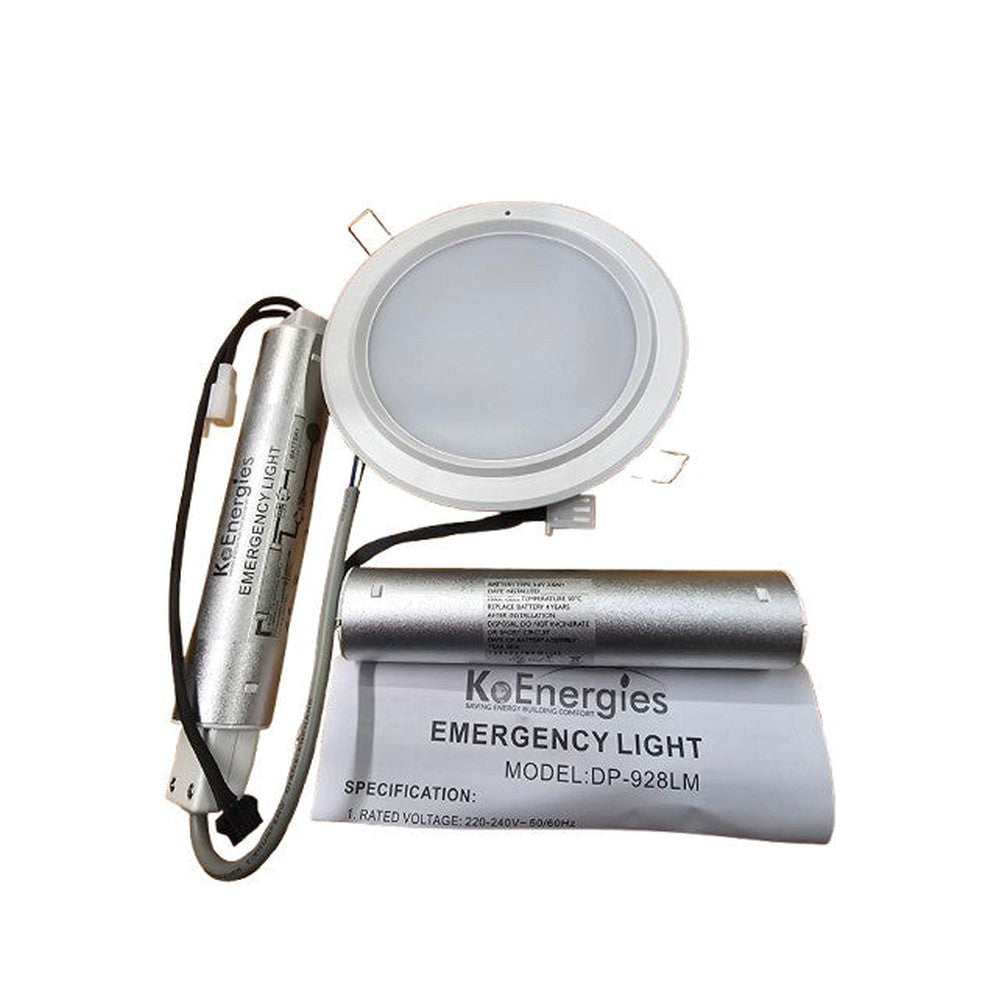 Emergency Light 220-240V Input 9W 220Lm Battery Standard 3.6V 3Ah Ni-Cd SMD5730