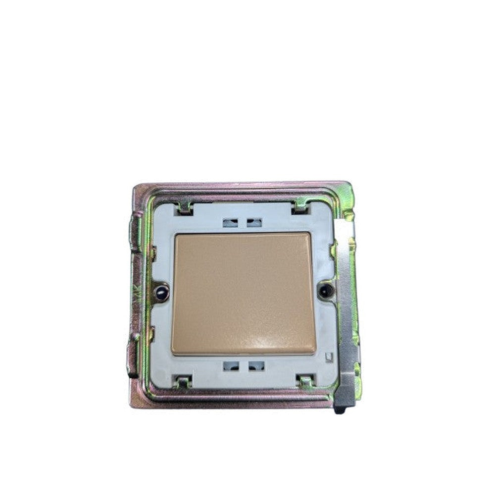 2x Switch Beige Aspect 1G 20A SP 2 Way 50 x 44mm Champagne K23473 MK CHM W