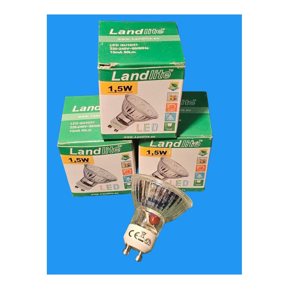 1.5W GU10 /21  ( Pack of 3 ) Colour Changing Bulb Lamp 50Lm Non-Dimmable