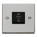 Click VPCH020BK Deco | Polished Chrome | 10A 3 Pole | Fan Isolation Switch -