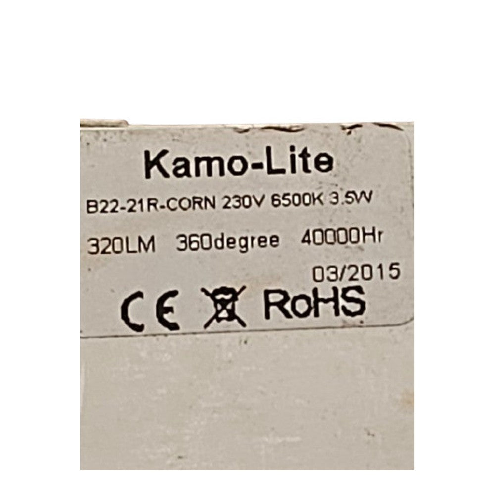 B22 - 21R ( 3 Pack ) Corn 3.5W Bulb Lamp 300lm 40000 Hours Kamo-lite