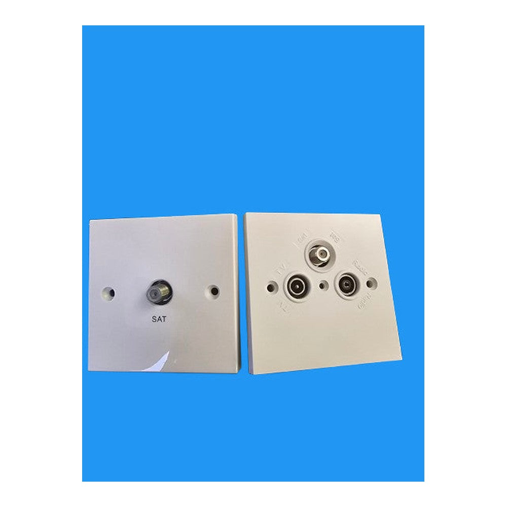 ACEL Satalite Single F Screened Outlet or Tv/Sat/Radio Outlet