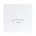 3x KnightsBridge ST6000 - 13A Fused Spur Unit With Flex Outlet White Wall Plate