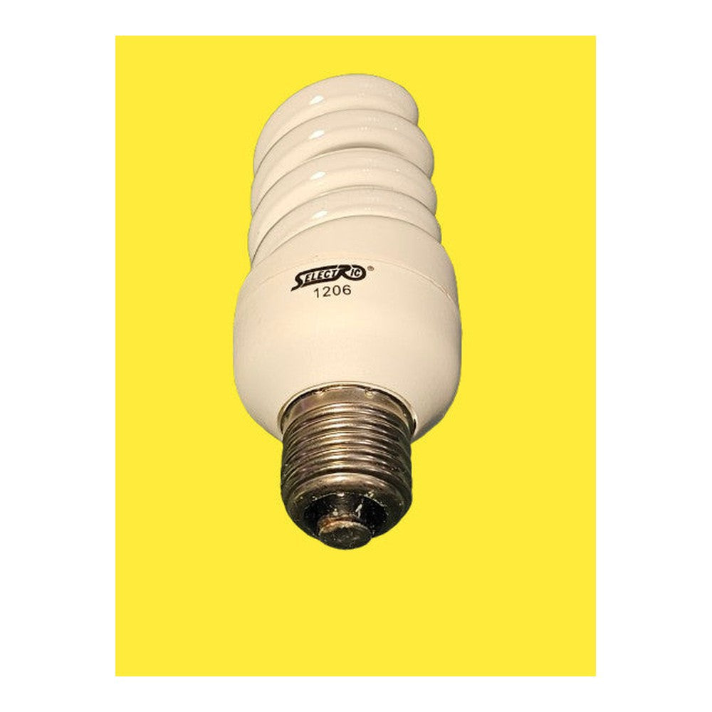 2 x Selectric E27 20w Compact Spiral Energy Saver Fluorescent Lamp