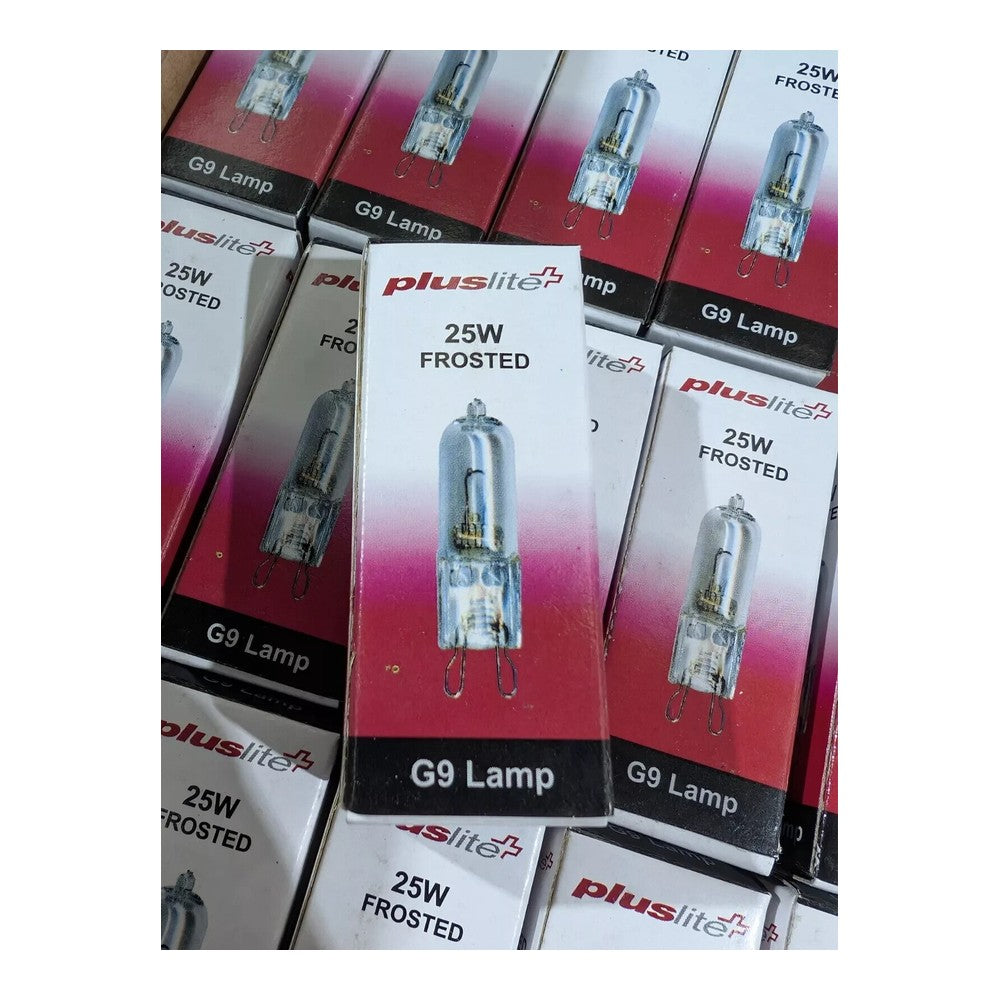 Pluslite G9 Halogen Capsule Bulbs -  25W 35W 60W Frosted Clear Light Lamp