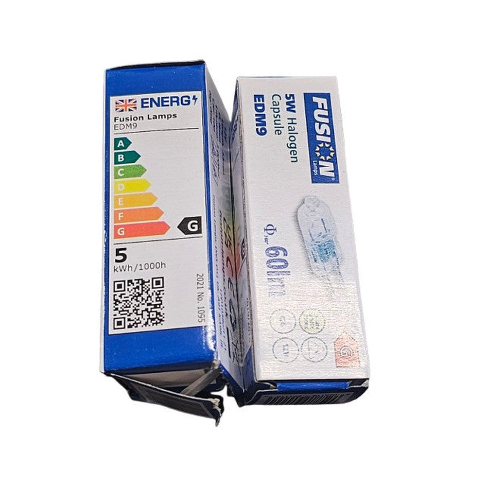 G4 5w Halogen Bulb Lamp 12v Warm White Fusion Capsule 601lm ( Pack of 2 )