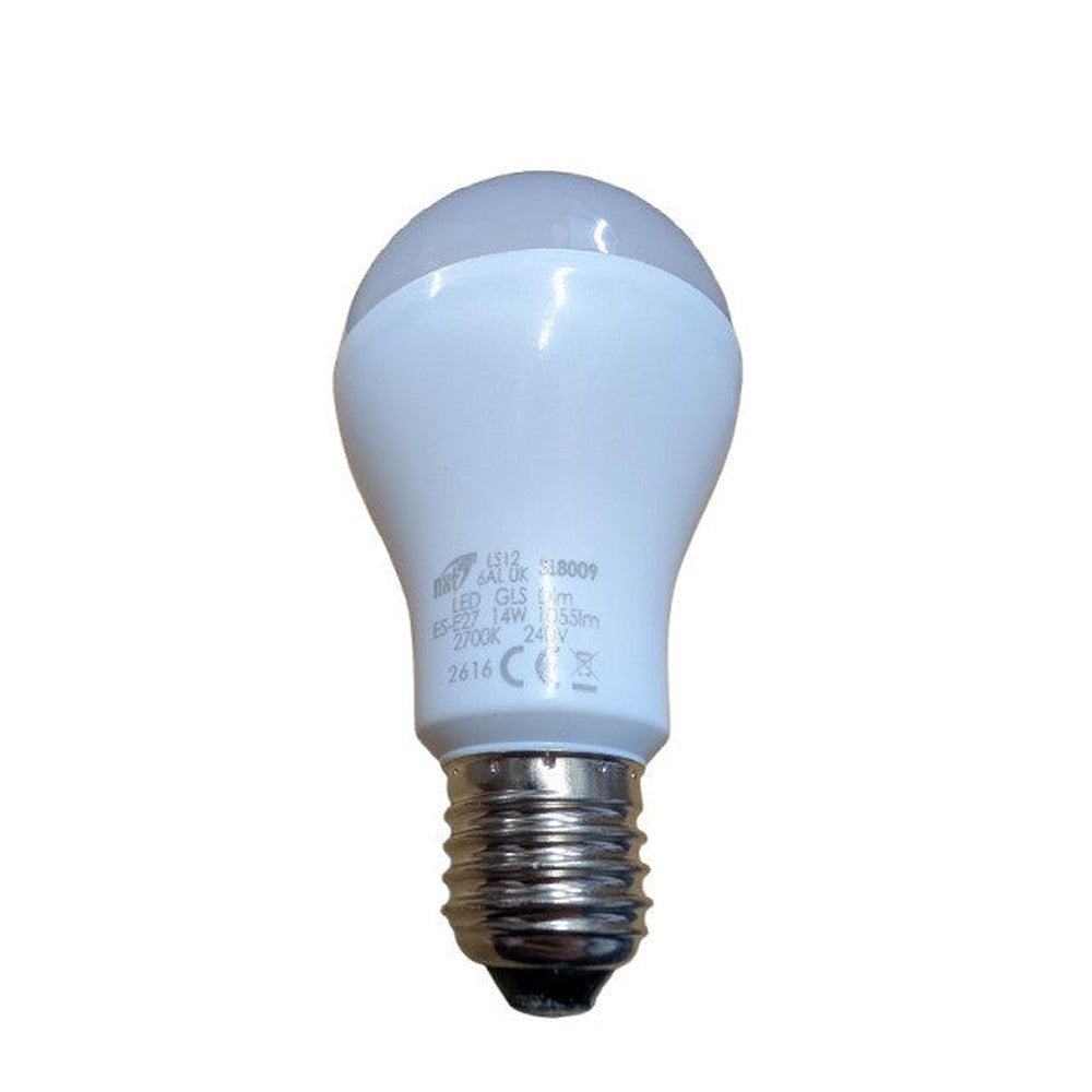 ES-E27 14W = 75W LED GLS Replacement Warm White Bulb 1055lm Next Generatition x2