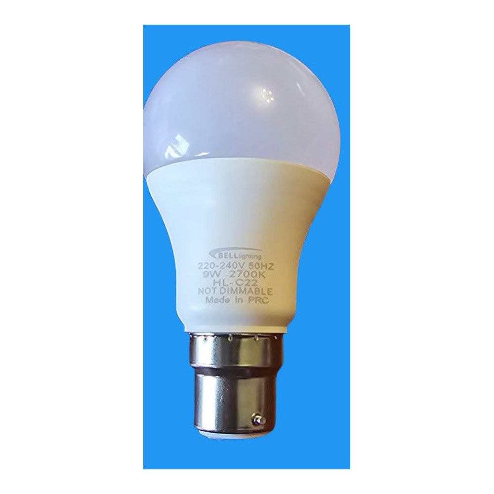 BC/B22 9w = 60w Pro LED Opal GLS Replacement Lamp Bulb BELL 810lm Warm White x 2