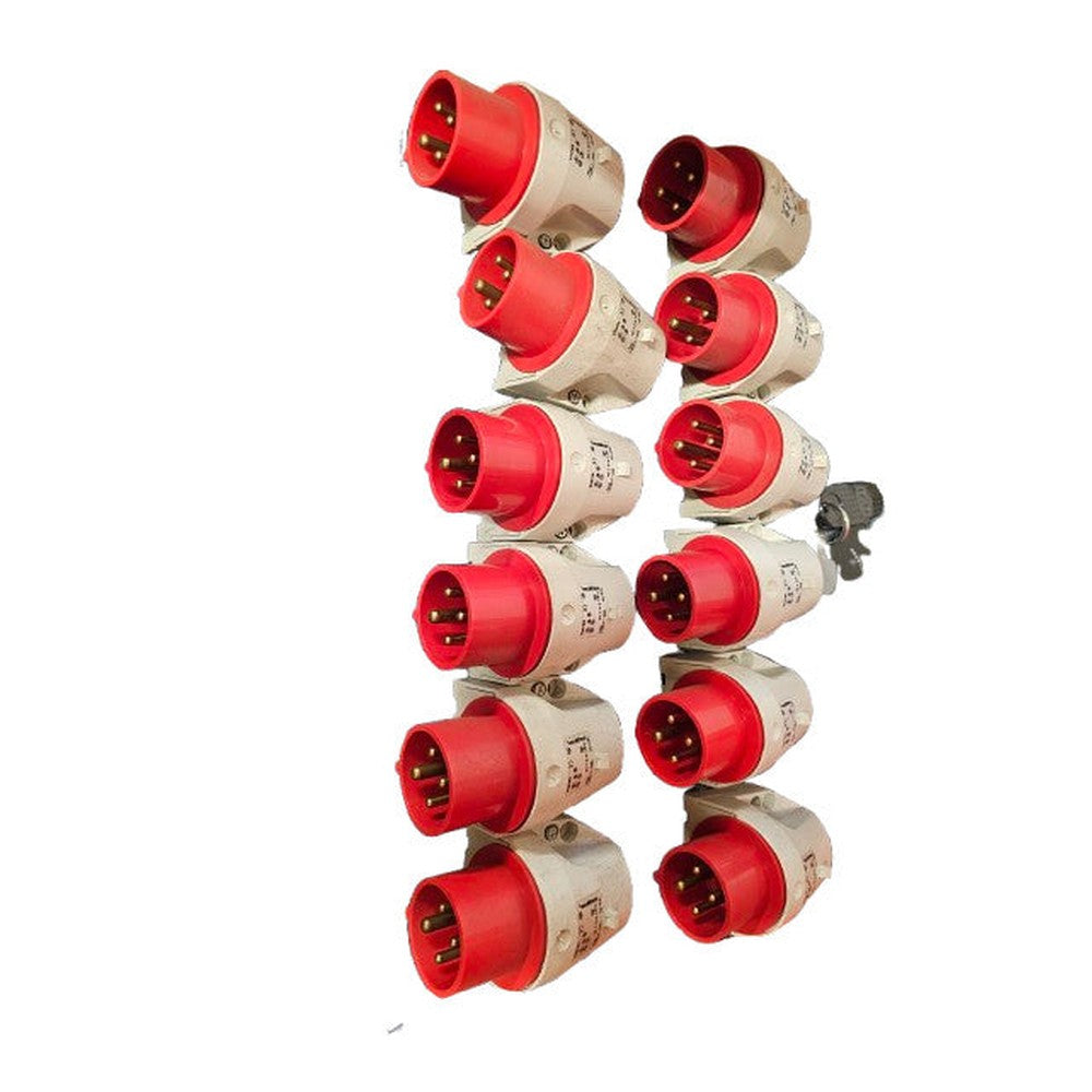 5 x Walther 610406 Wall Appliance Inlet 16A 400V
