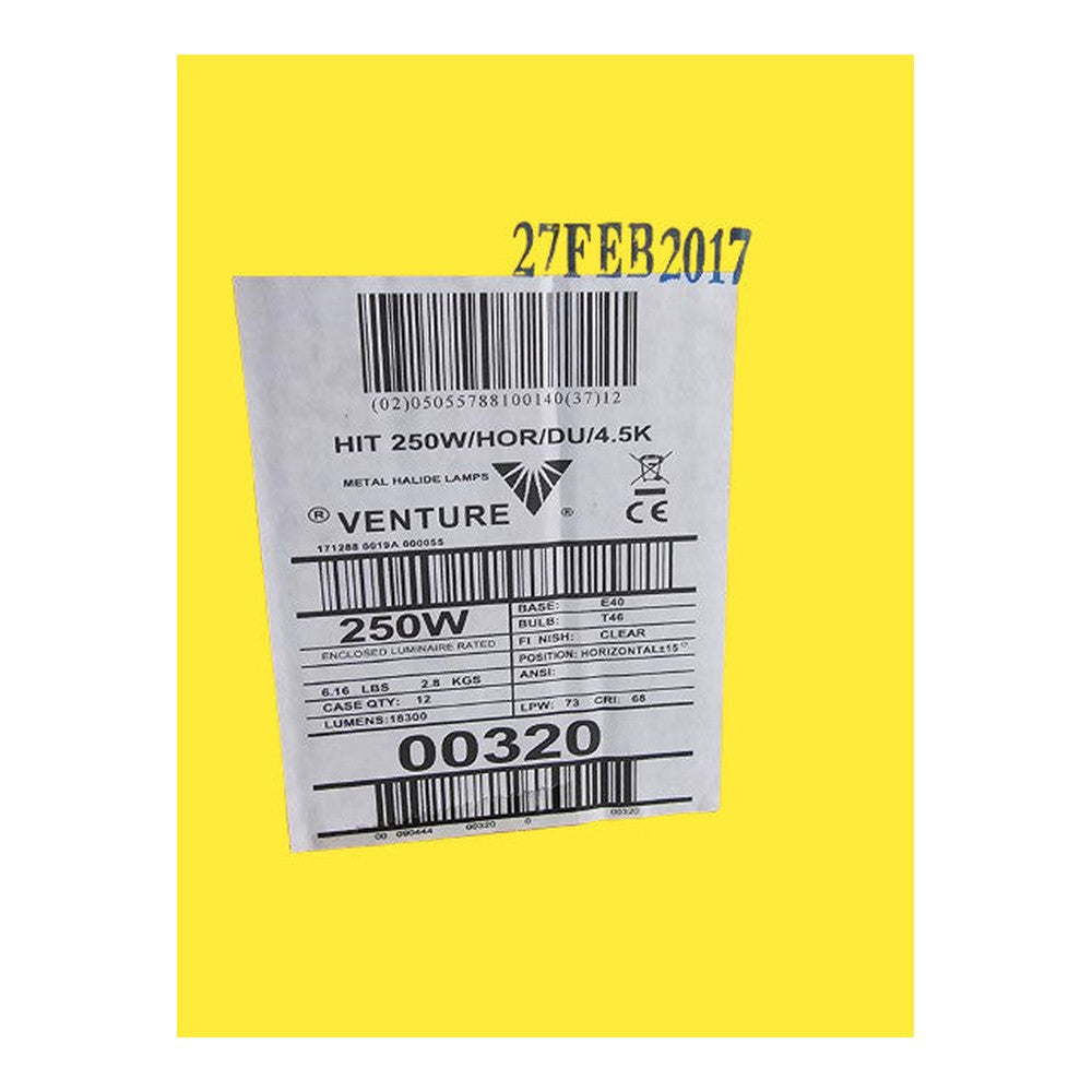E40 T46 400w Venture Metal Halide HIT 400W/HOR/DU/4.5K 35000Lm