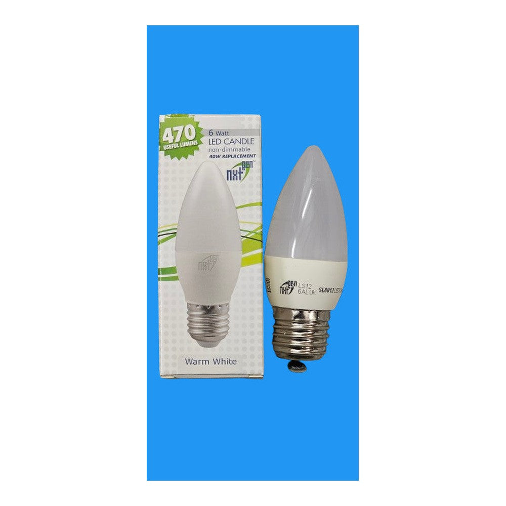 4 x ES E27 6W = 40W Replacement LED Candle Bulb 470lm NXT SimplyLED Warm White