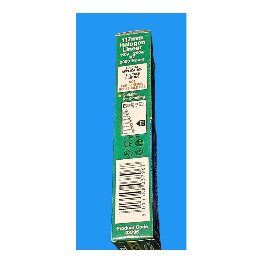 BELL R7 110v 200w 117mm Bulb Lamp Dimmable