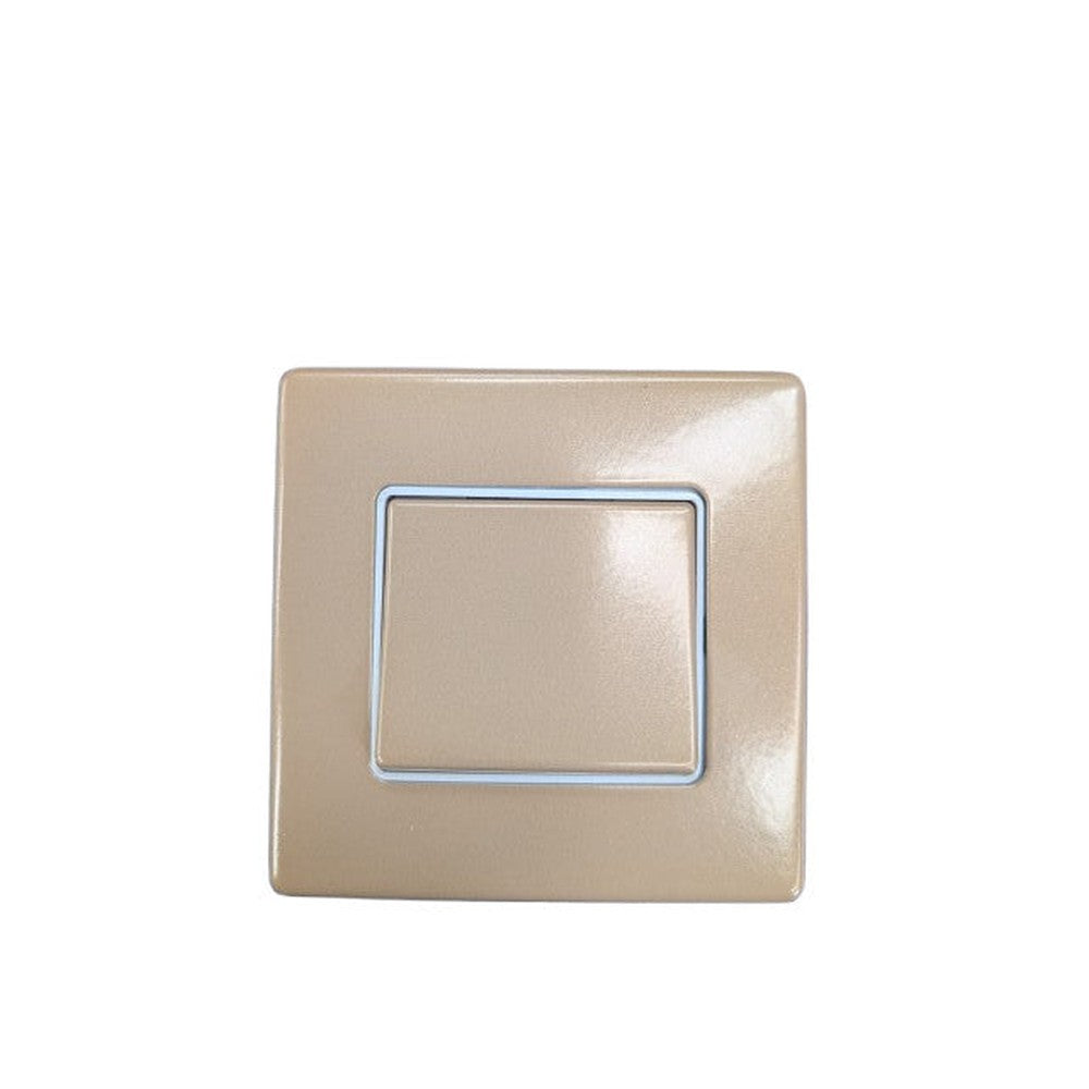 2x Switch Beige Aspect 1G 20A SP 2 Way 50 x 44mm Champagne K23473 MK CHM W