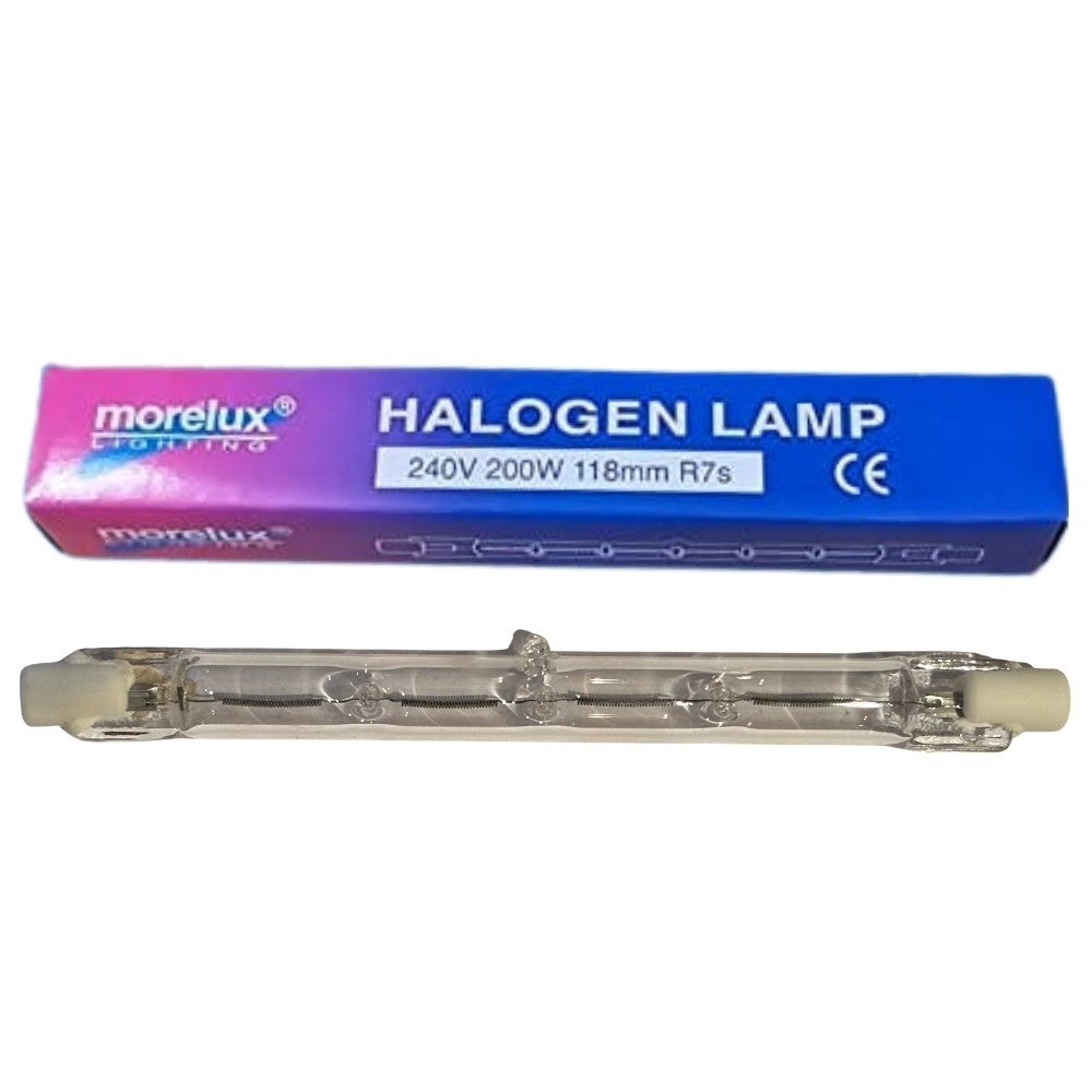 R7s Tungsten Halogen Bulb Lamp Tubes - Linear Various Lengths Brands Watts Volts