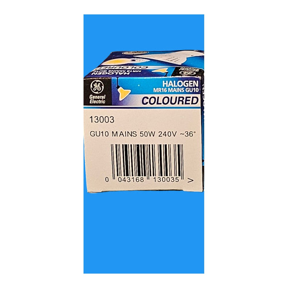MR16 GU10 Yellow 50w 240v General Electric Bulb Lamp
