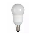 2 Pack Of Bell 7 Watt CFLMini Round Lamp Warm White SES E14 Cap - 8000 hours