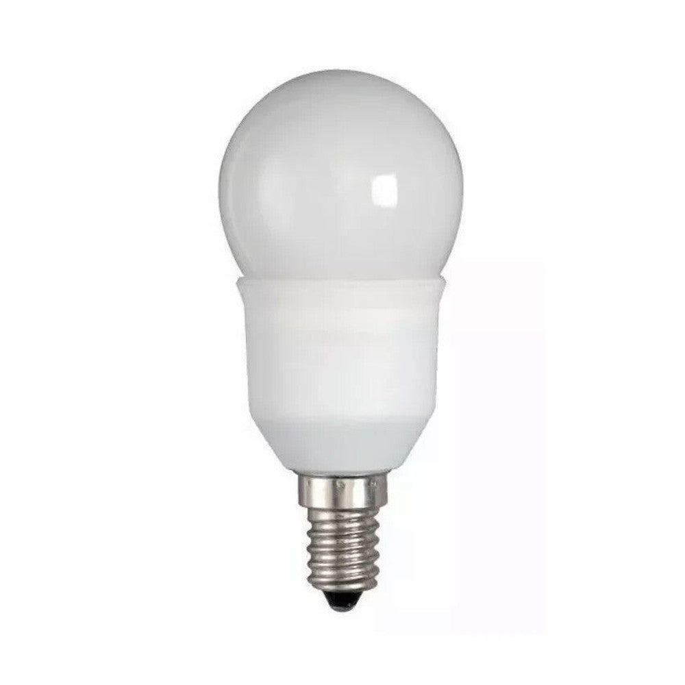 2 Pack Of Bell 7 Watt CFLMini Round Lamp Warm White SES E14 Cap - 8000 hours