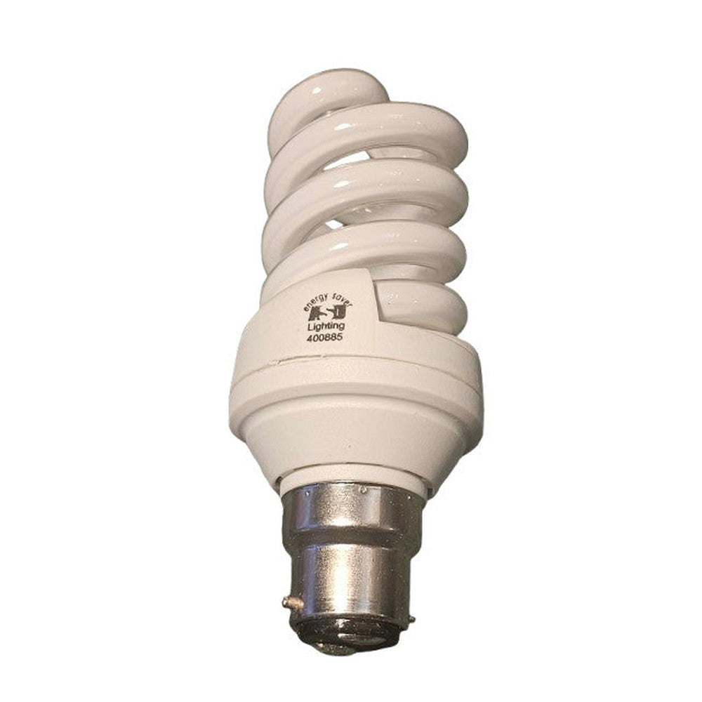 B22 15w = 75w Pack of 2 ASD Spiral Energy Saving Bulb 💡 Warm White 10000h