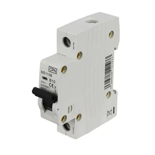 2x CUDIS CPN MD110B 10 Amp Type B Single Pole 230V 6kA B10 Circuit Breaker MCB