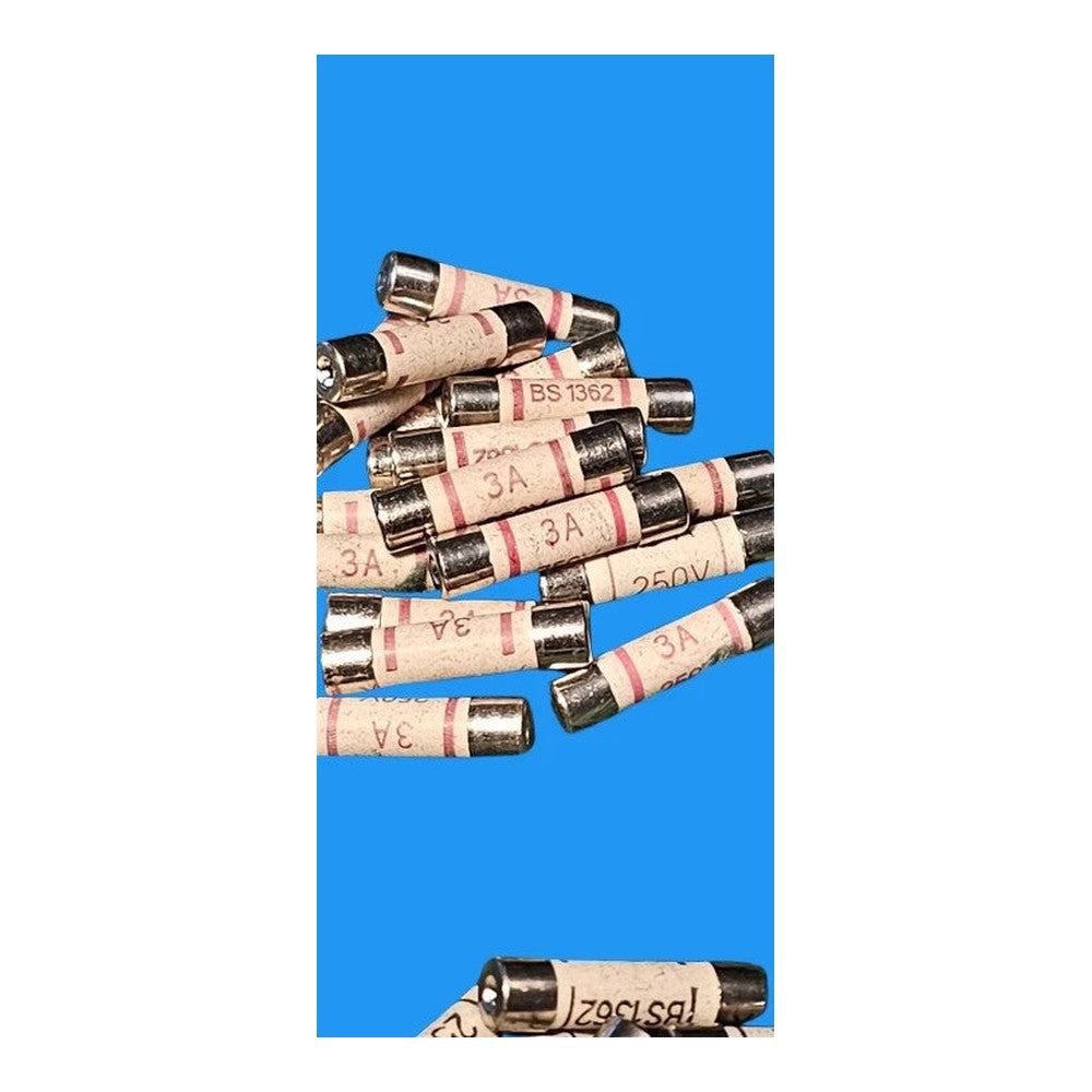 3A 5A 10A 13A BS1362 Fuse 25.4 x 6.3mm Domestic Cartridge Plug Household Mains