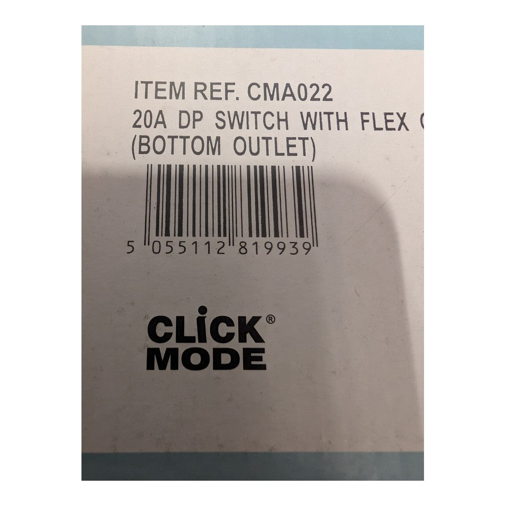 Click Mode CMA022 20A DP Switch With Flex Outlet (Bottom Outlet)