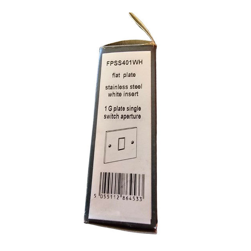 Pack of 2 Click FPSS401WH G1 Plate Single Switch Aperture