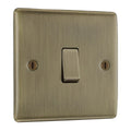 BG Electrical Single Wall Light Switch, 2 Way, Raised and Slim Profile