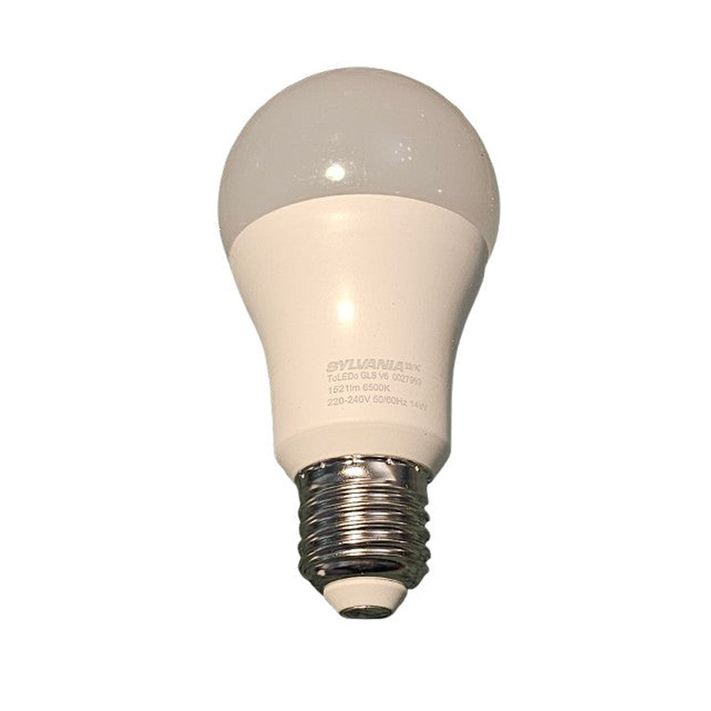 E27 14w = 100w x 2  Sylvania ToLEDo GLS Bulb Lamp 1521lm 15000h 6500k Daylight