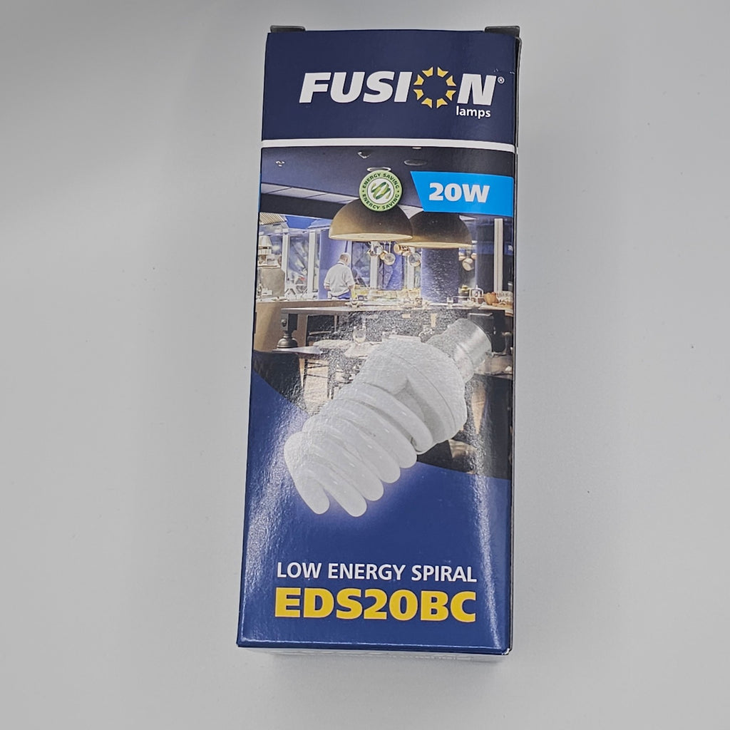 3 x E27 20W Fusion Low Energy Spiral 1152lm 4000k Cool White 230v Quick Start