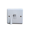 Box of 10x Contactum Aspire 20A DP Switch with Flex Outlet – Moulded, White