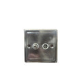 Satellite & TV Socket Click Deco VPSC157WH Satin Chrome