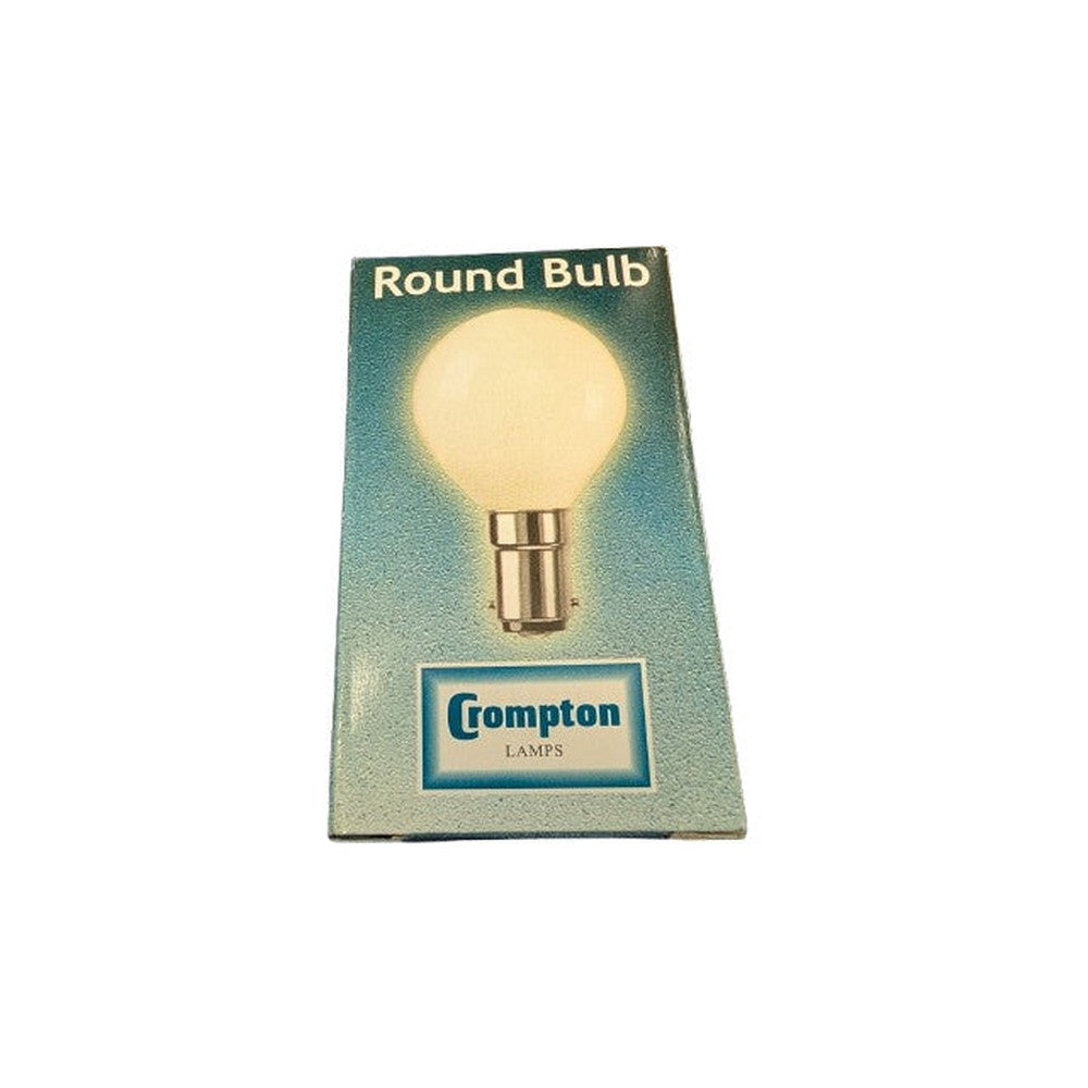 5 x Crompton 60w 240v SBC-B15d Opal Round Golf Ball Bulb