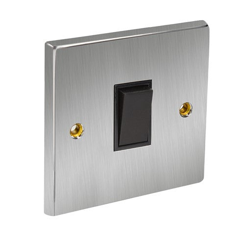 CED Satin Chrome Switches & Sockets - Axiom Electrical Fuse USB Cooker Flatplate